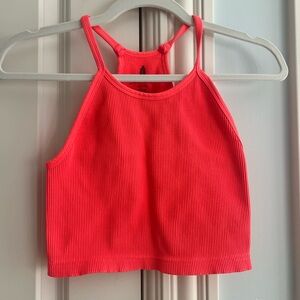 Free People Happiness Runs Crop Tank. Orange. Size M/L. Great condition